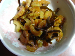 セロリと塩昆布の即席漬け
