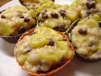 さつまいもと小豆の蒸しケーキ 2010/02/01 19:00:28