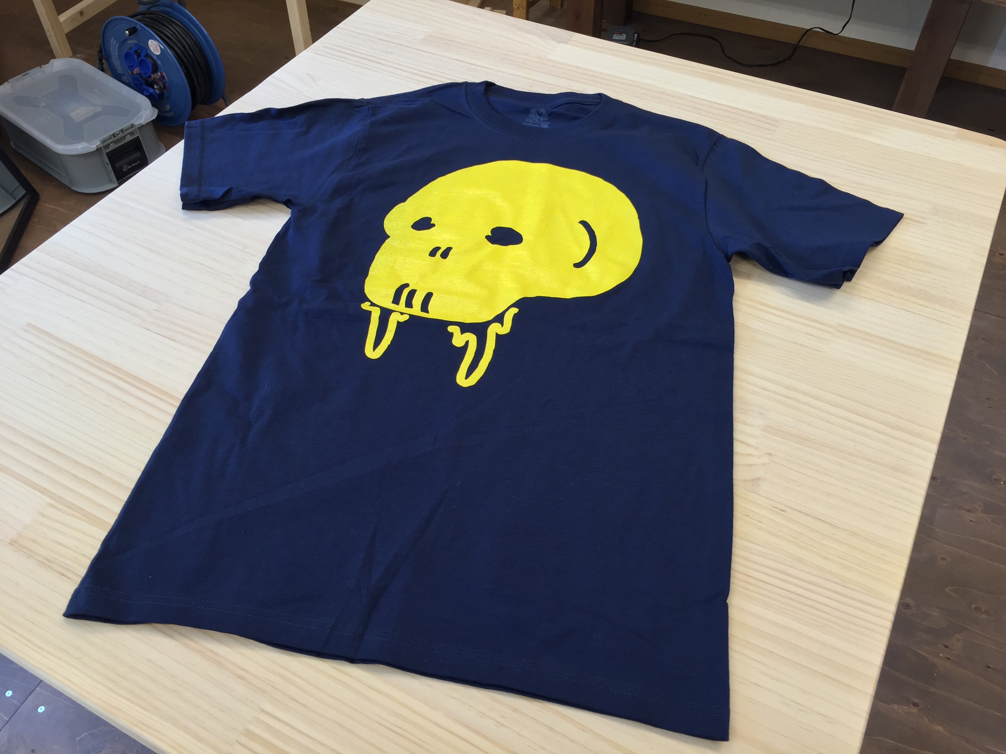 Gluttony Skull Color Tee Navy