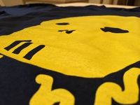 Gluttony Skull Color Tee Navy プリント