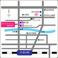 まんなかマルシェ　会場MAP