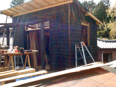 夢の小屋作ってます！！　その24