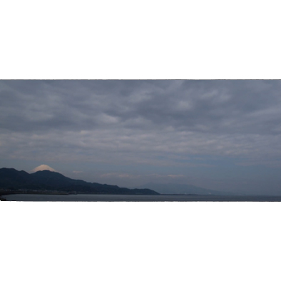 由比から見た富士山