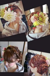 成人式 前撮り ヘアセット 2014/01/08 12:08:00
