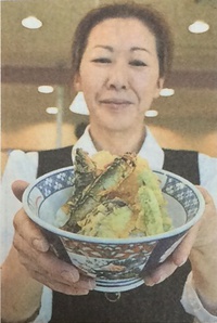 ビラックス高薗　レストラン竜泉　『活きる若鮎天丼』 2016/06/09 10:24:54