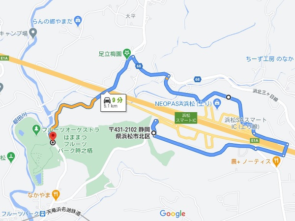 迂回路地図