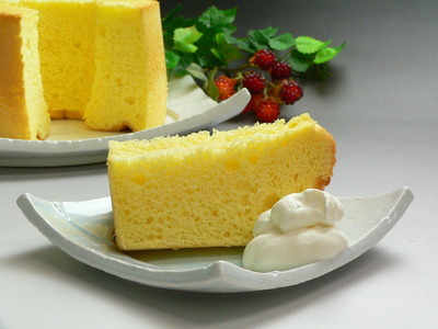 なし酢を使ったシフォンケーキ