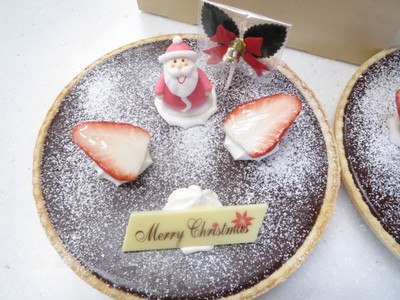 クリスマス　チョコケーキ