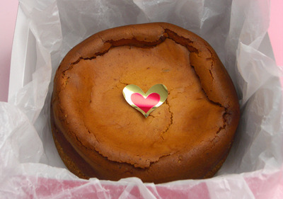 母の日　コーヒーチーズケーキ＆花束