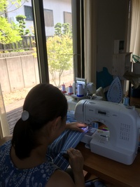 甚平のお手伝い