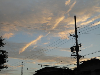夕方の空模様