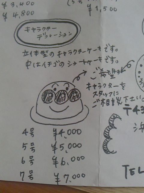 誕生日ケーキ
