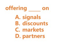 英検準二：signals/discounts/markets/partners 2025/01/14 15:06:33