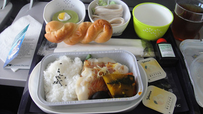 キャセイパシフィックの機内食