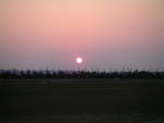今日の夕日