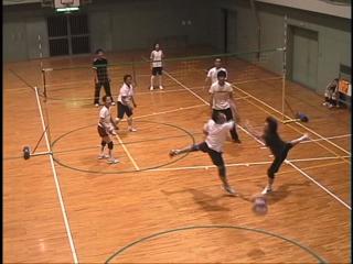 ソフトバレーでラブシーン一歩手前の動画