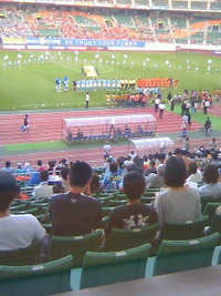 サッカー観戦