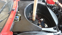 フェラーリ　328　スペアタイヤカバーの延長加工　NO.１