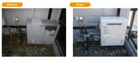 浜松市の給湯器交換サービスの施工事例です。浜松市中区で給湯器の取替え工事