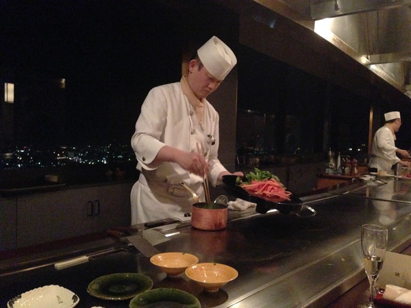 鉄板焼き　　さざんか　　さんで　　ディナー　☆