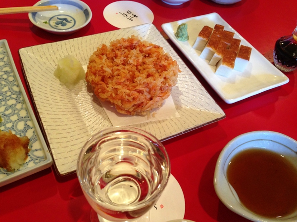 そば　川むら　　さん　で　牡蠣そば　☆