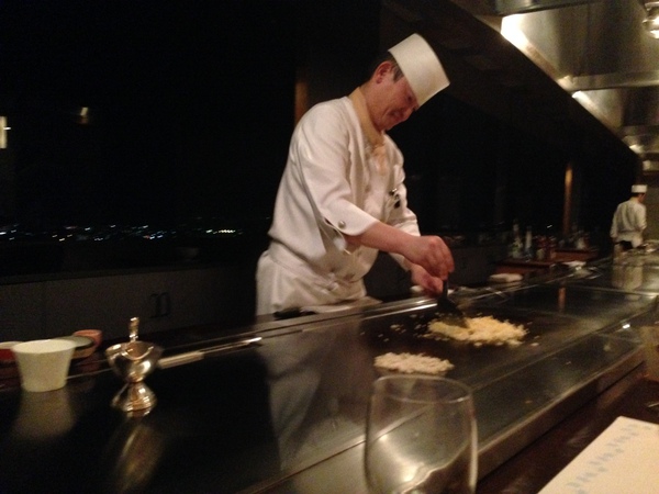 鉄板焼き　　さざんか　　さんで　　ディナー　☆