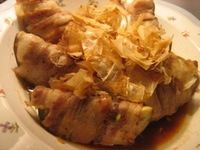 加茂茄子の肉巻き