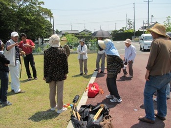 下太ふれあいサロン　今回はグラウンドゴルフ