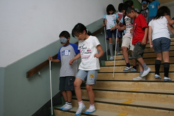 福田小学校4年生「はまぼうタイム」（福祉教育）