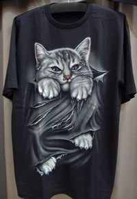 ネコTシャツ　再入荷