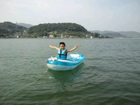 浜名湖で水遊び