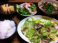 今日の夕飯。 2012/03/14 21:57:10