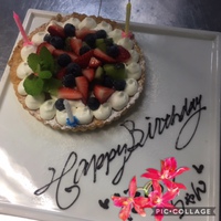 ランチにお誕生日のお祝いコース！ 2017/06/17 09:45:24