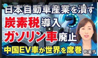 日本の自動車産業を潰す、炭素税導入、ガソリン車廃止。