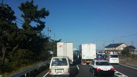事故！通行止め 2014/10/29 07:21:56