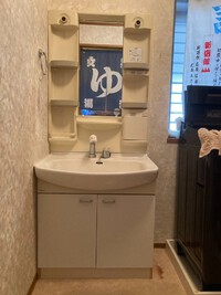 洗面台入替工事