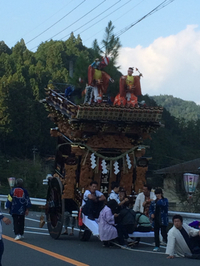 森町 乙丸地区の祭り 2014/10/21 19:15:00