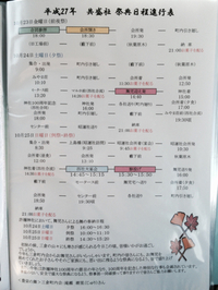 平成27年共盛社 進行表 2015/10/22 19:15:00