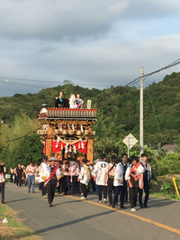 飯田地区、山梨地区の祭り 2017/07/16 19:30:00
