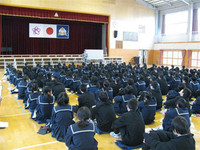 東中学校での講演会 2012/01/20 06:00:00