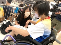 水泳大会にチャレンジ！…TV取材も！ 2022/08/15 11:55:08