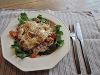 「チキンの照りマヨチーズ丼」