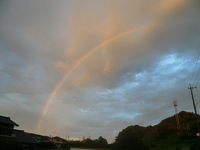 神秘的～虹＆夕焼け 2009/08/23 21:07:41