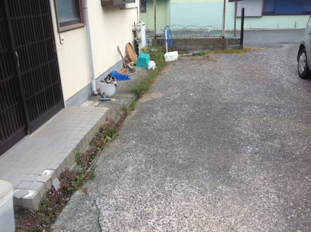 土間コンクリート撤去処分