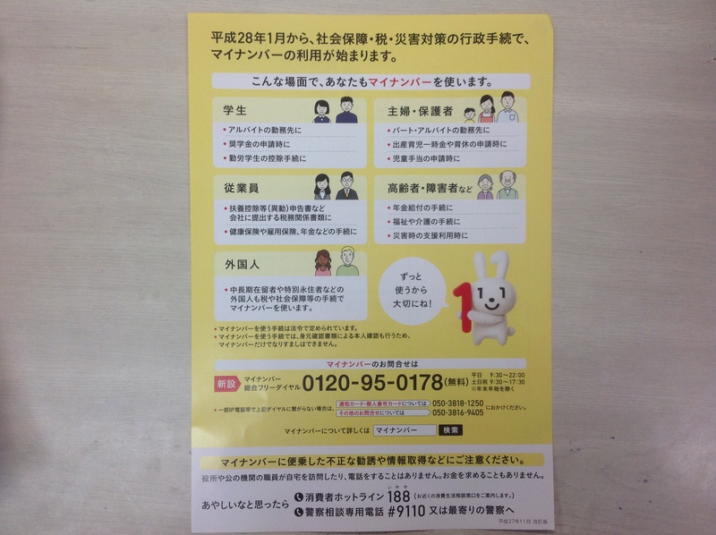 マイナンバー利用
