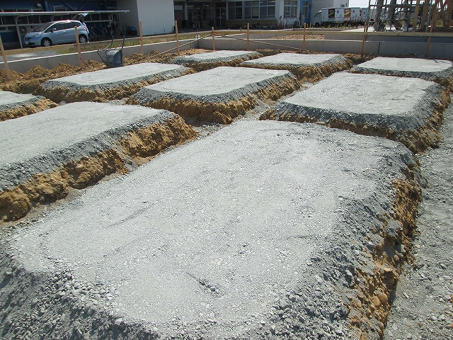 浜松市北区内　基礎着工しました！