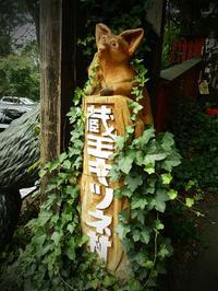 蔵王キツネ村へ。