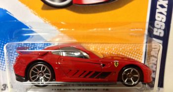 ホイール違いのフェラーリ599XX・・・