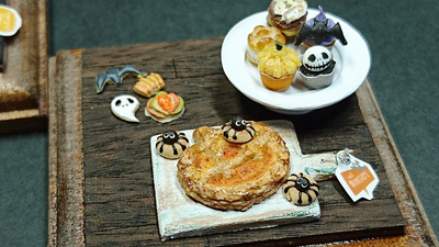 ﾐﾆﾁｭｱ 2016ハロウィン製作中 ケーキ
