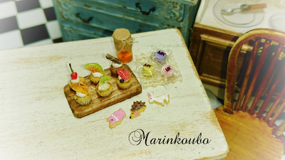 6月4日の  ミニチュアカップケーキ